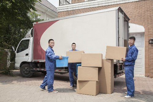 Student removals van loaded for a Brompton move