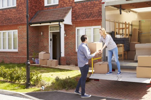 Secure Man With Van Brompton payment page illustration