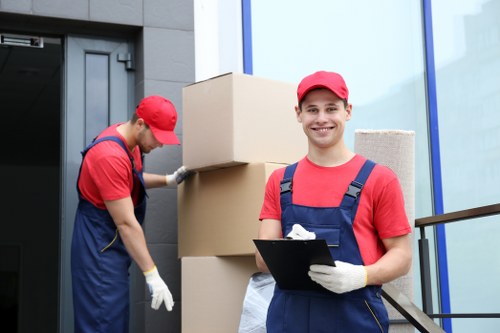 Man and van service loading furniture in Brompton street