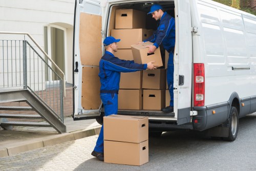 Same day removals team preparing for a Brompton property move