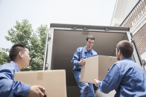 Team member reviewing access and safety checks before moving