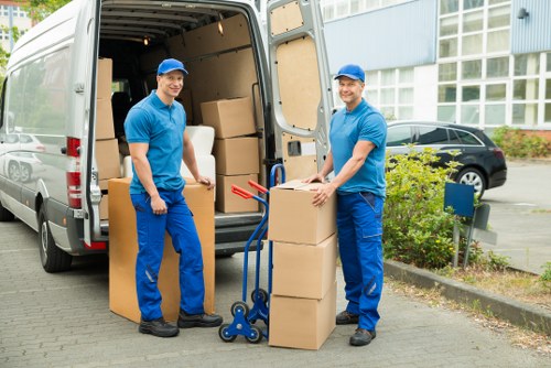 Low-carbon removals van operating in the Brompton area
